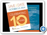 "Celebrating 10 Years" Mailer Design #indiaSheana